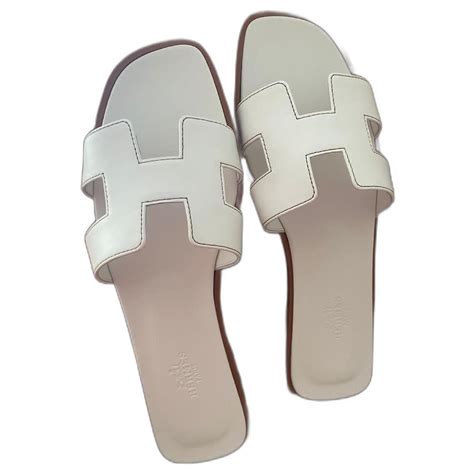 hermes slippers women white|original Hermes slippers.